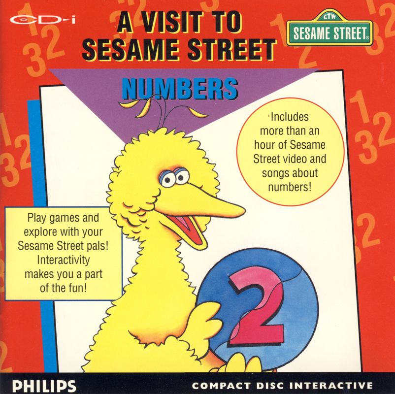 A Visit To Sesame Street: Numbers box art for CD-i